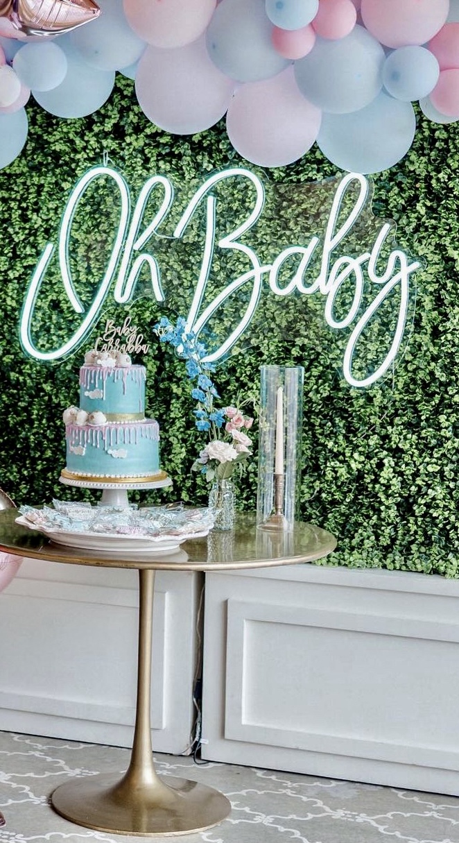 Neon “Oh Baby” Sign<br>$75