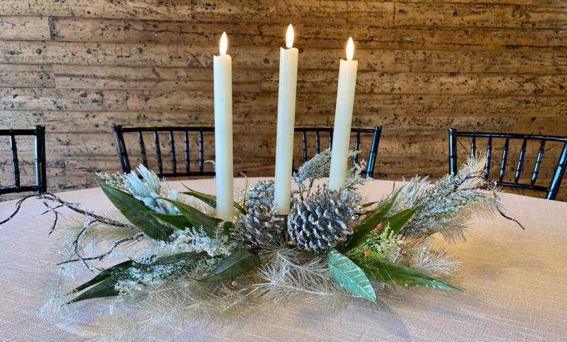 Battery Operated Candle Centerpieces<br>8 available<br>$10 each